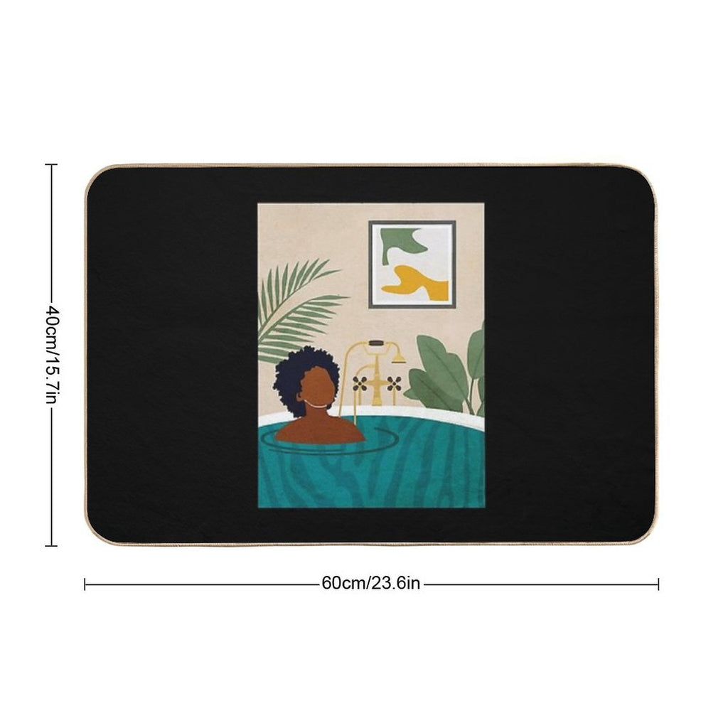 Bathtub Relaxation  Easy To Clean Bath Mat