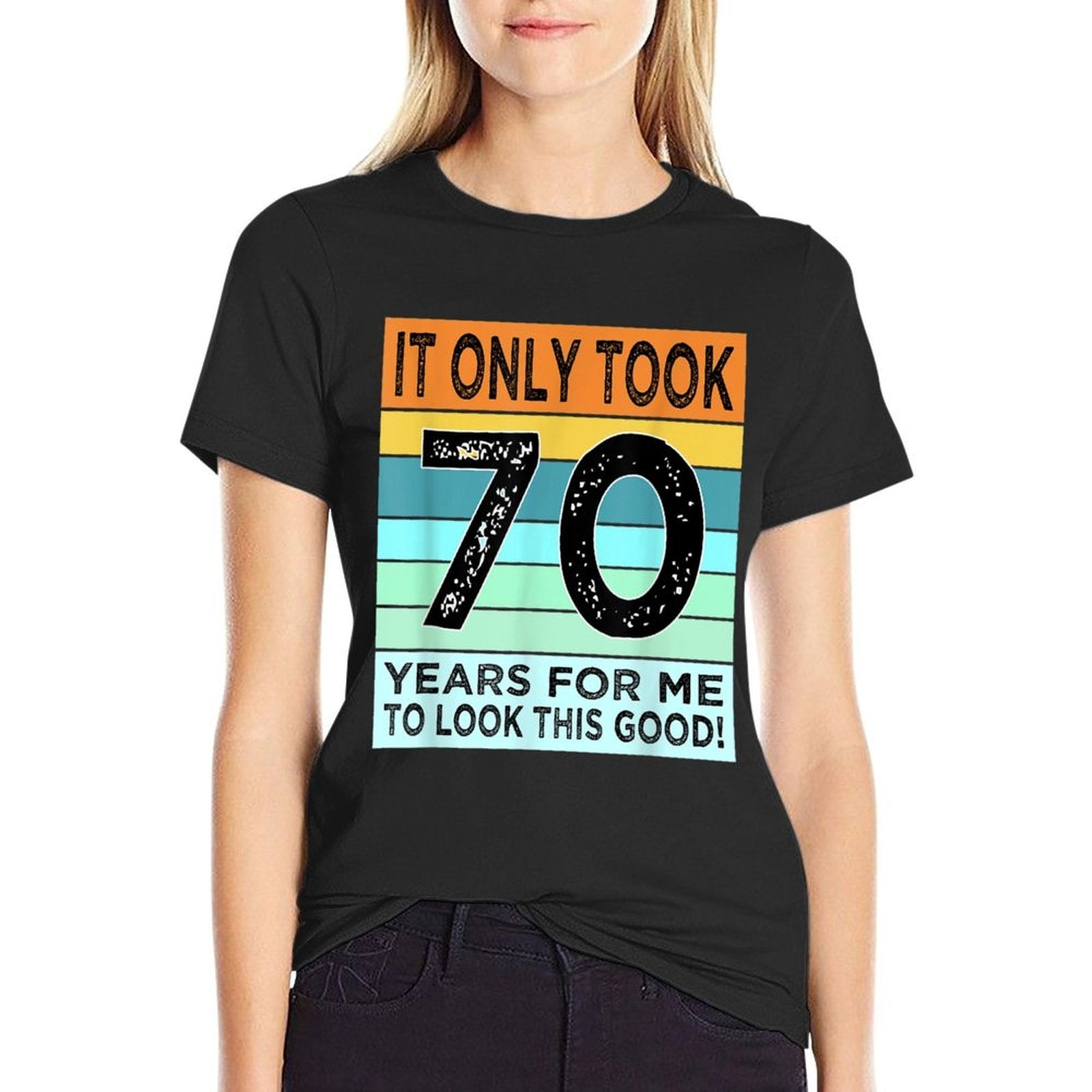 70th Birthday Tshirts For Men Women Turning 70 Years Old  Polyester Blend T-Shirt
