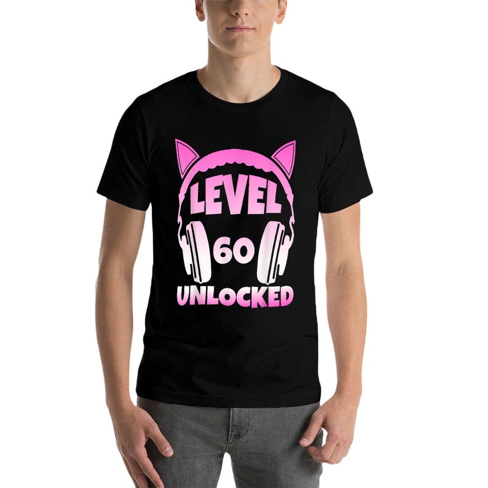 Level 60 Unlocked Video Games Lover 60th Birthday  Versatile T-Shirt