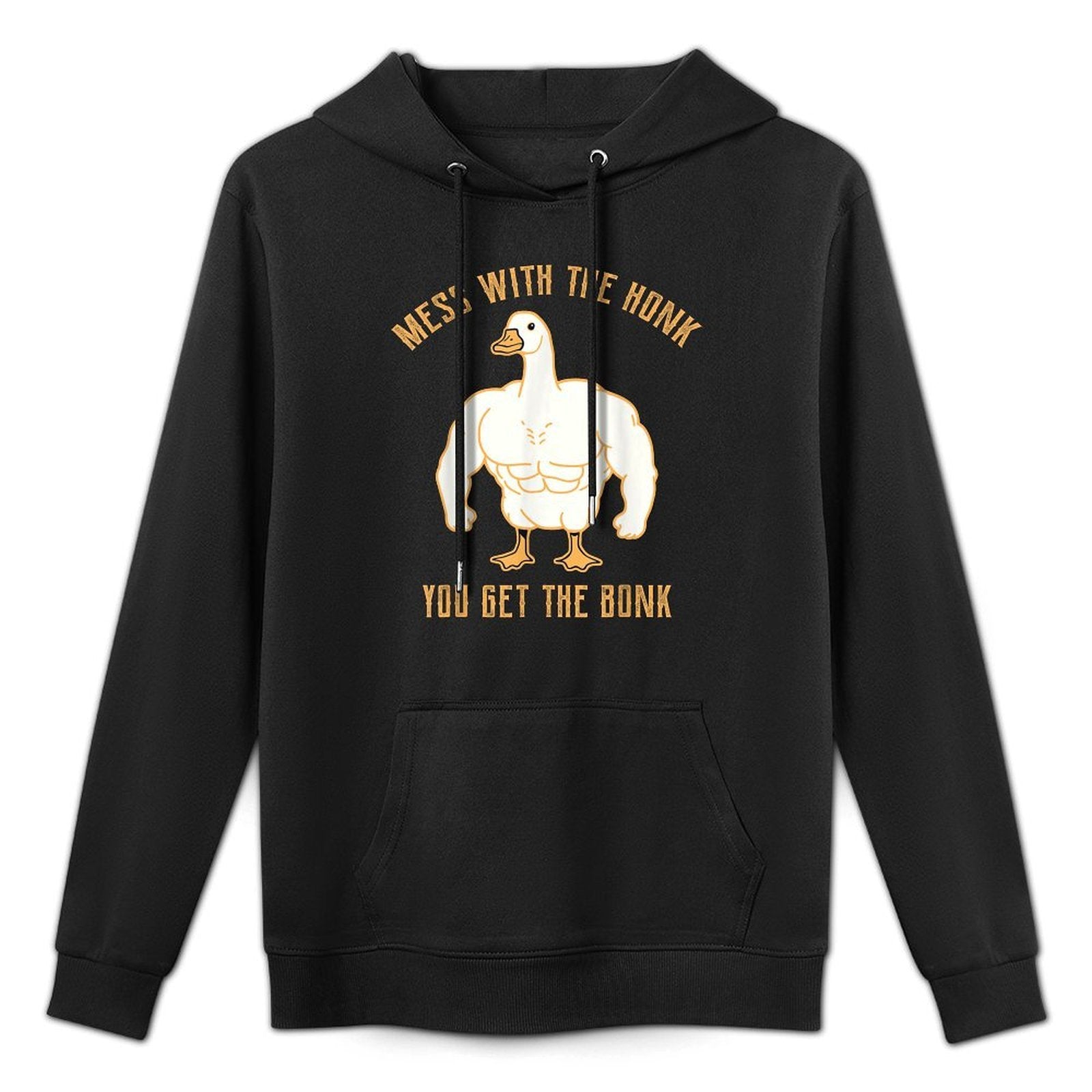Mess with The Honk You Get The Bonk Goose Funny Goose Pilling-Resistant Hoodie