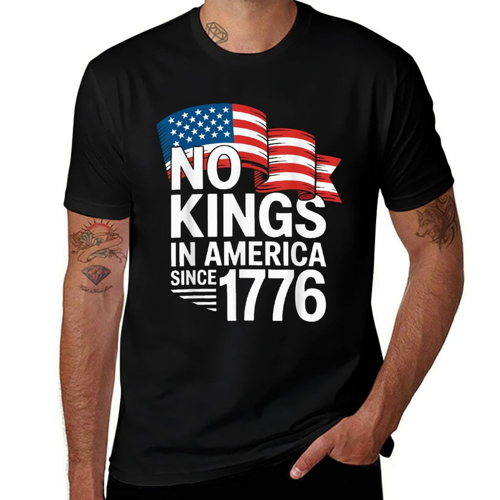 No Kings In America Since 1776 Pro Democracy Protest Sign  Classic T-Shirt