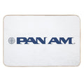 Pan Am Stylized Wordmark with Globe  High-Traffic Bath Mat