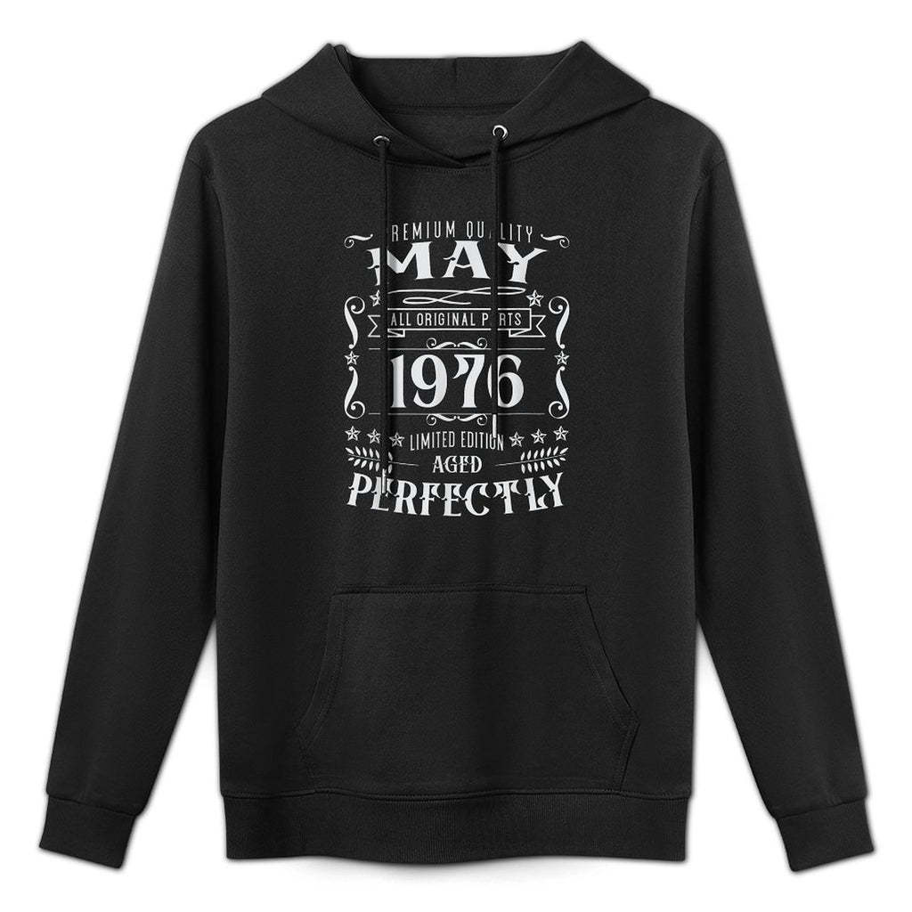 49th Birthday Legends Were Born In May 1976 Breathable Fabric Hoodie