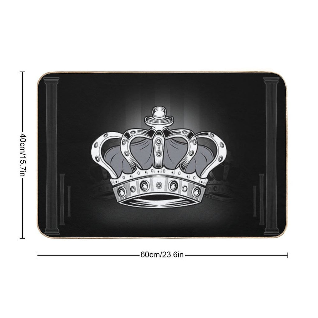 Crown - Grey 2  Easy Maintenance Bath Mat