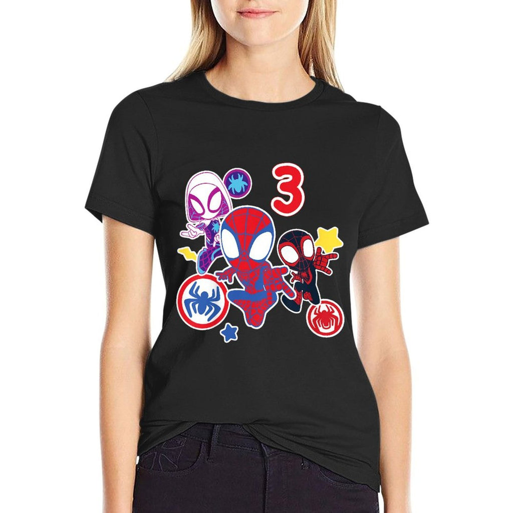 Marvel Spidey And His Amazing Friends 3 Year Old Birthday  Trendy Pattern T-Shirt