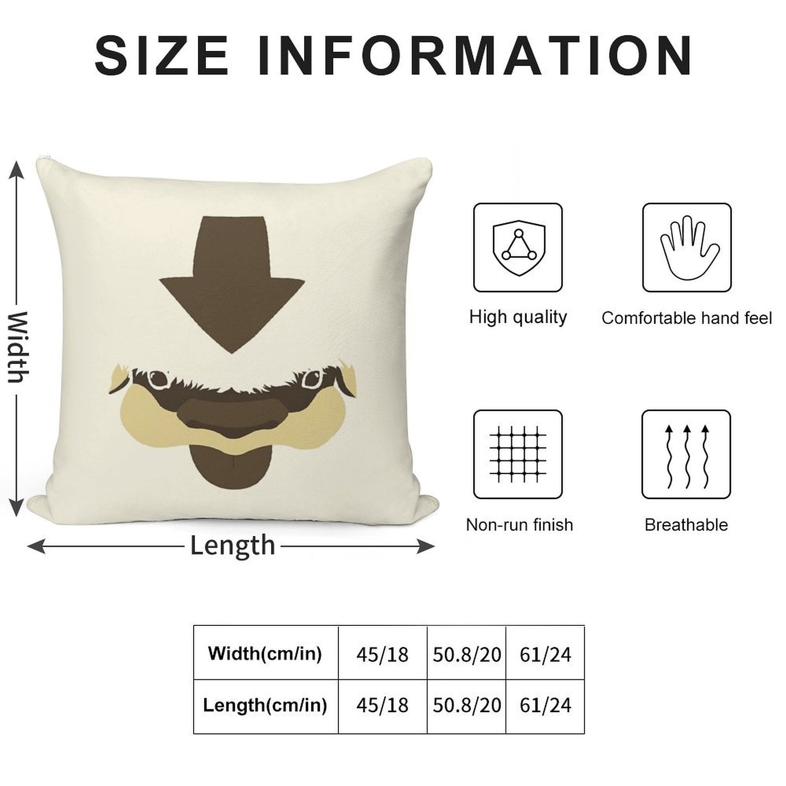 YIP-YIP! Soft Skin-Friendly Throw Pillow