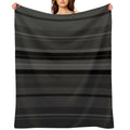 Horizontal Variations on Shades of Grey Lightweight Throw Blanket