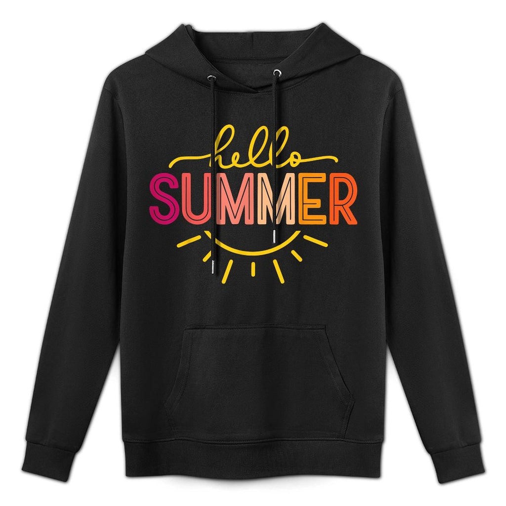Hello Summer Cool Colorful Popsicle Graphic All-Day Comfort Hoodie
