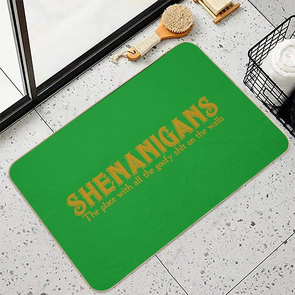 Shenanigans (The Place with All The Goofy S#it on The Walls)!  Toxin-Free Bath Mat
