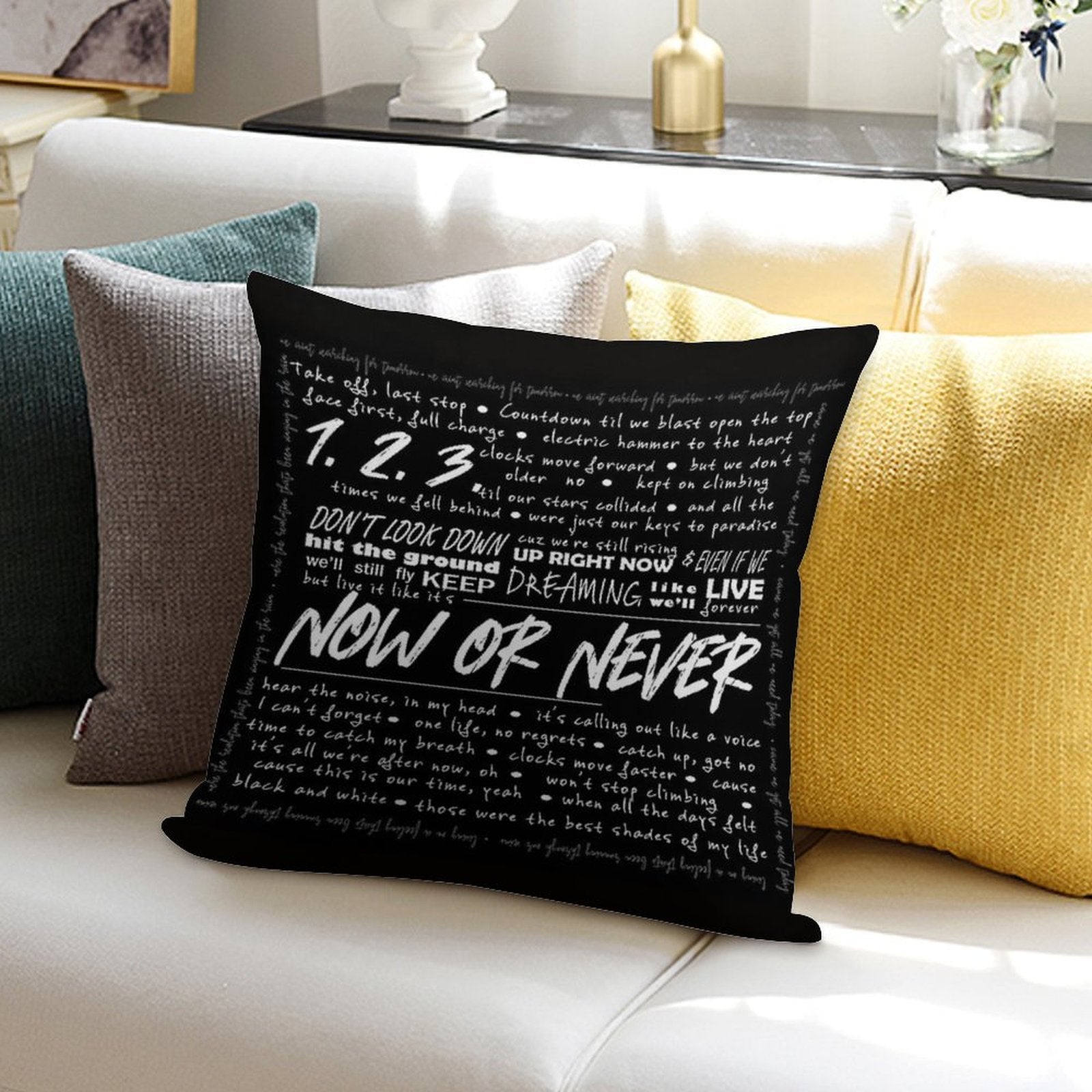 Now Or Never Julie And The Phantoms Soft Easy Maintenance Throw Pillow