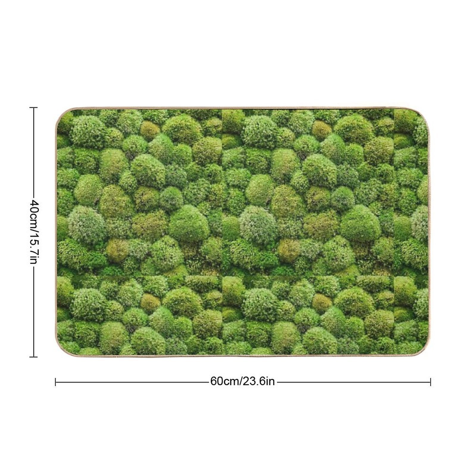 Moss Elegance  Repositionable Bath Mat