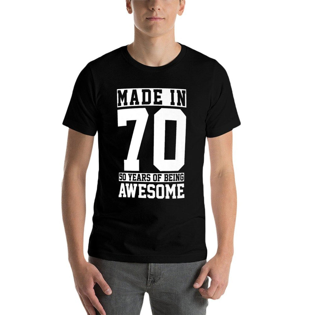 Made In 1970 Awesome Since Funny 50 Years 50th Birthday Gift Premium  Durable T-Shirt