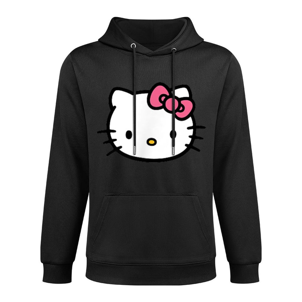 Hello Kitty Front And Back Logo Medium-Weight Fabric Hoodie