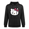 Hello Kitty Front And Back Logo Medium-Weight Fabric Hoodie