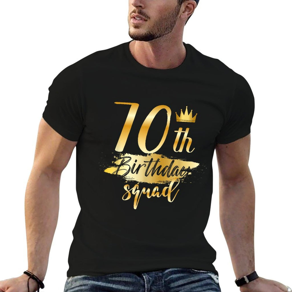 70th Birthday Squad 70 Year Old Bday Family Party Crew Group  Lightweight T-Shirt