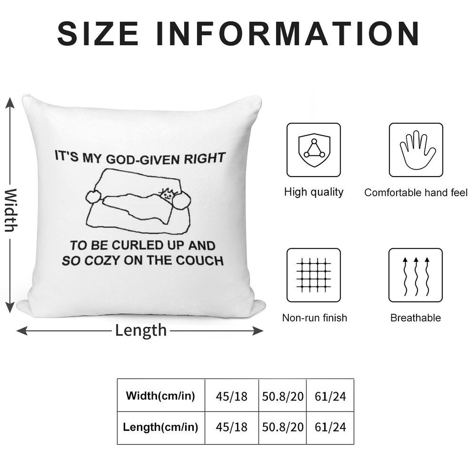 Cozy on The Couch Soft Style Accent Throw Pillow