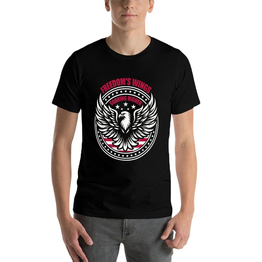Wings Of Freedom Patriotic Butterfly 4th Of July American  Classic T-Shirt