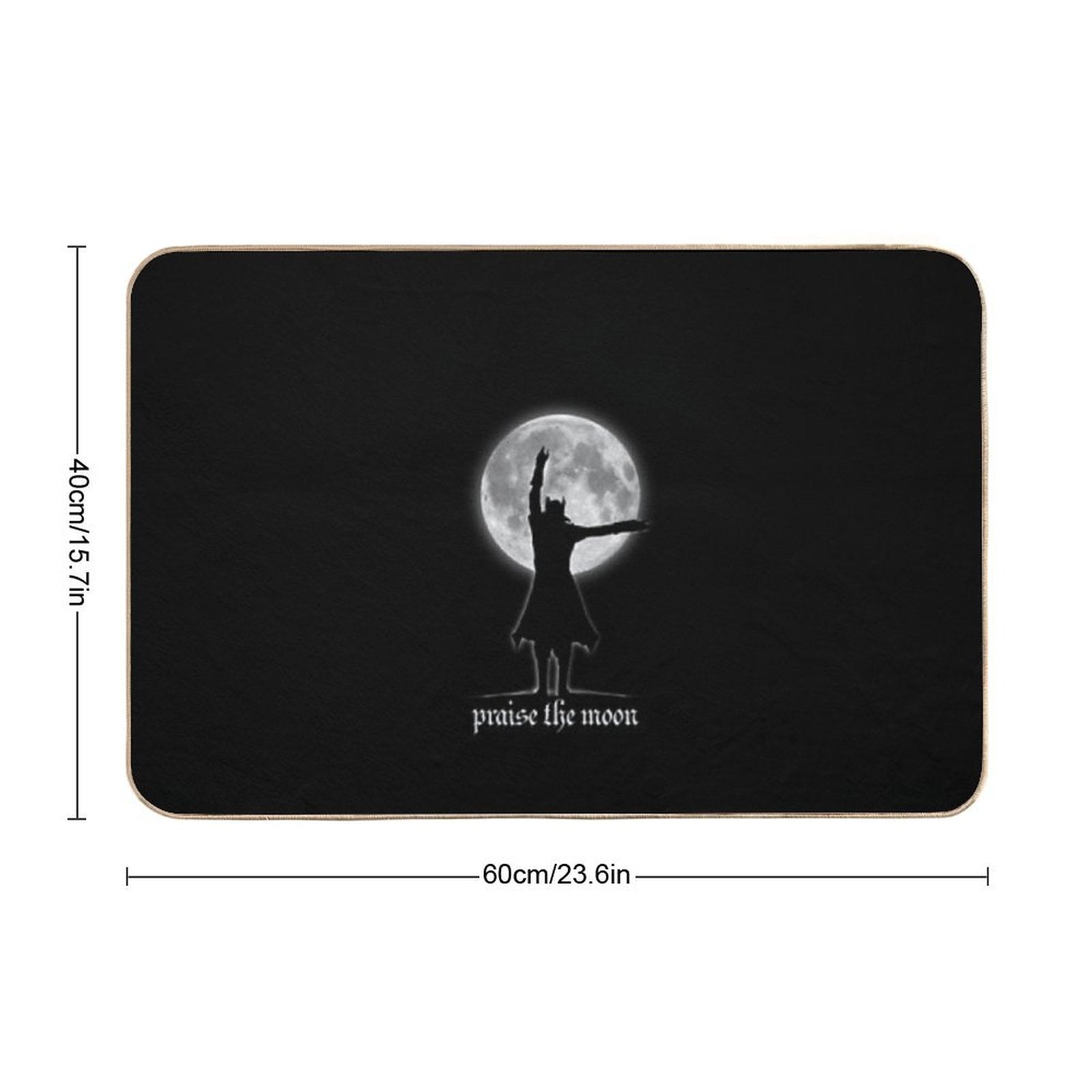 Praise The Moon  Non-Slip Bath Mat