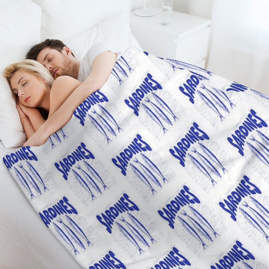Portuguese Sardines Gift-ready Throw Blanket
