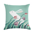 Rabbit, Resting Soft Shrink-Resistant Throw Pillow