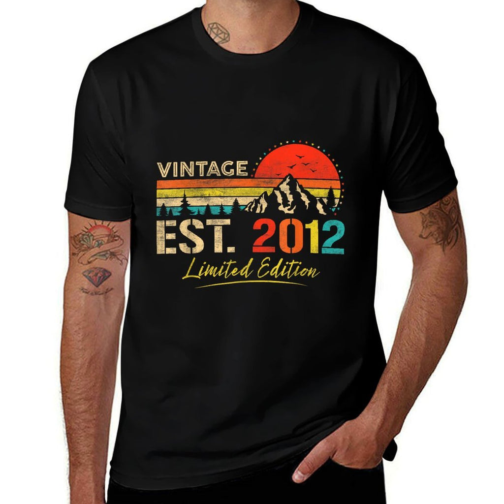 Vintage Est 2012 Limited Edition 13th Birthday 13 Years Old Comfortable T-Shirt