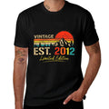 Vintage Est 2012 Limited Edition 13th Birthday 13 Years Old Comfortable T-Shirt