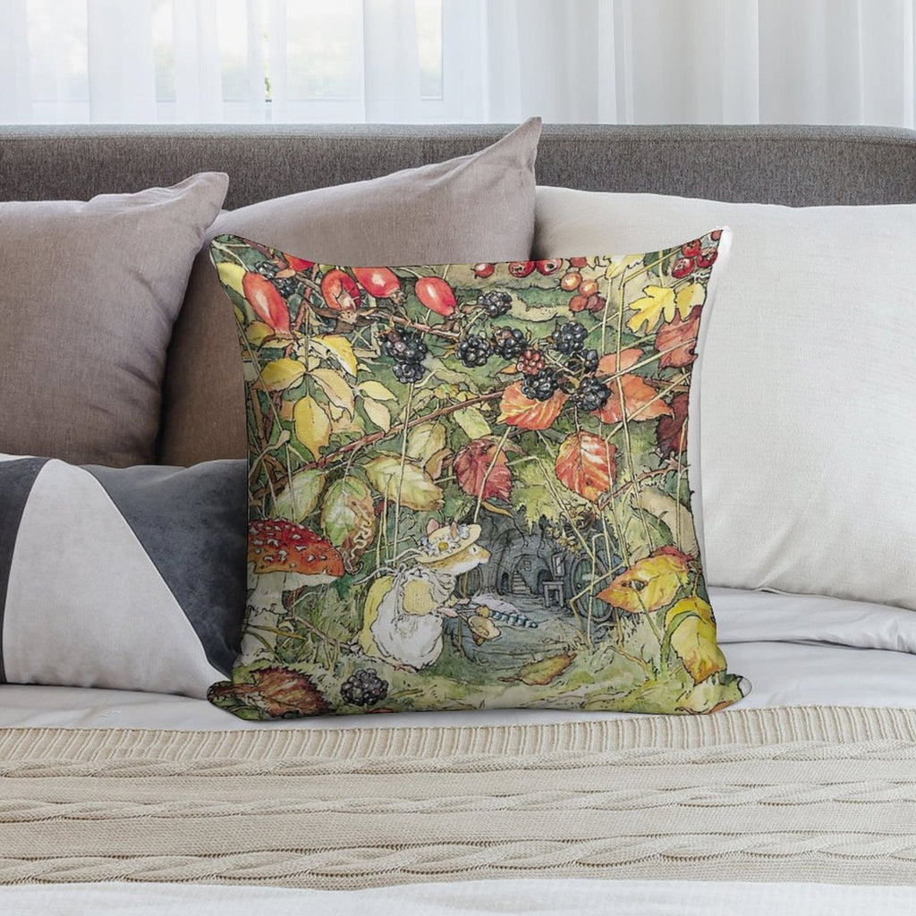 Primrose at The Entrance to The Tunnels Soft Washable Throw Pillow
