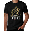 Blues Music Guitar for Guitarist Vintage  High-quality Stitching T-Shirt