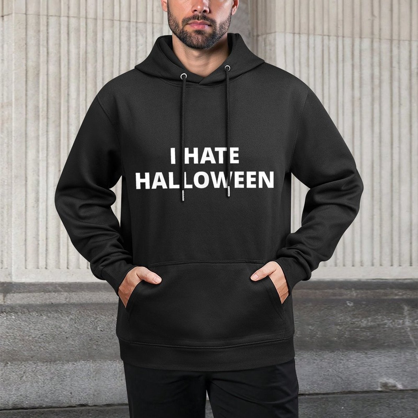 I Hate Halloween Relaxed Fit Hoodie