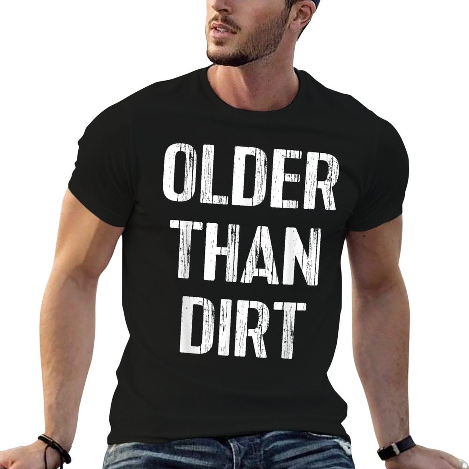 Funny Old Man Woman 50th 60th 70th 80th Birthday Gag  Slim-fit Cut T-Shirt