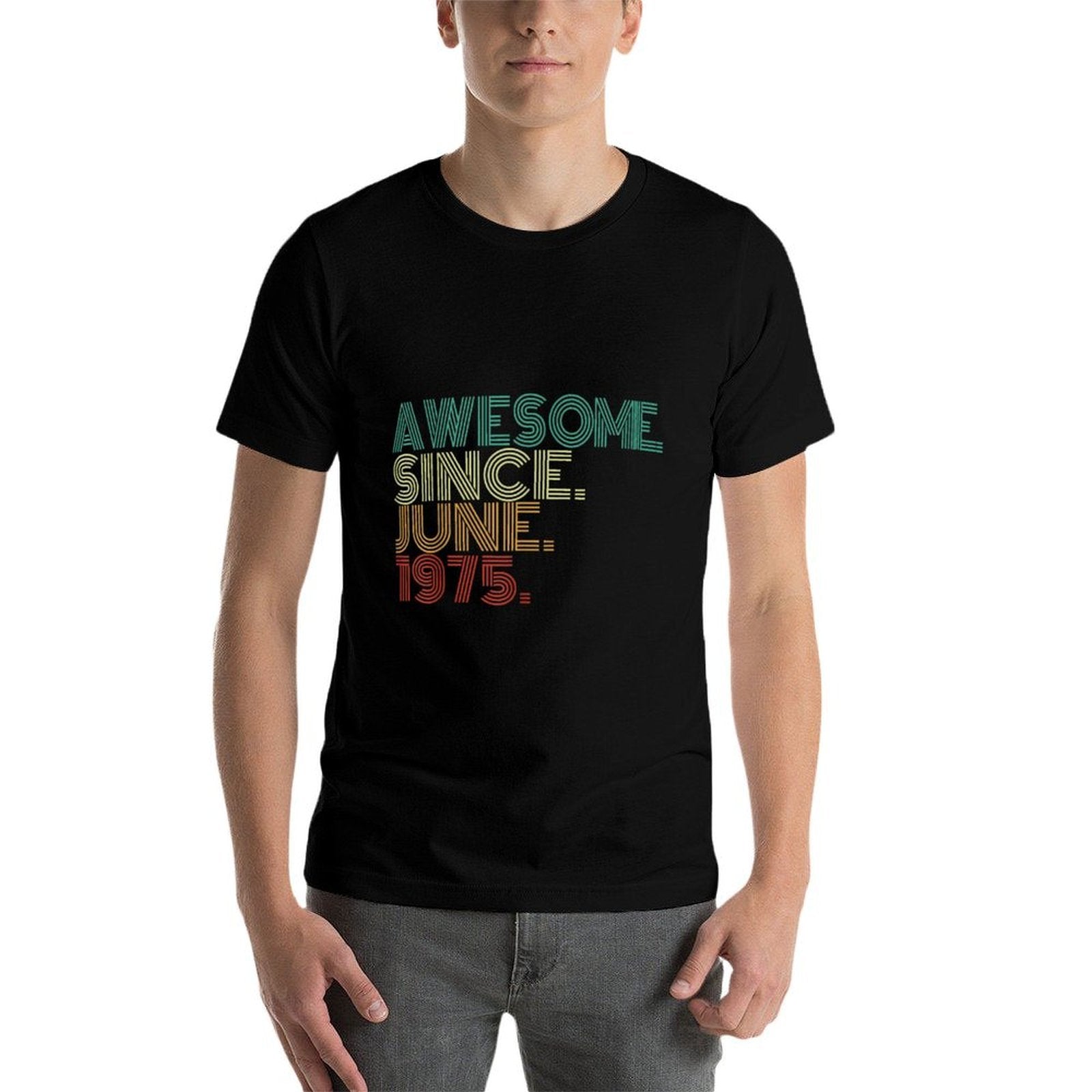 50 Years Old Awesome Since June 1975 50th Birthday  Quick-drying T-Shirt