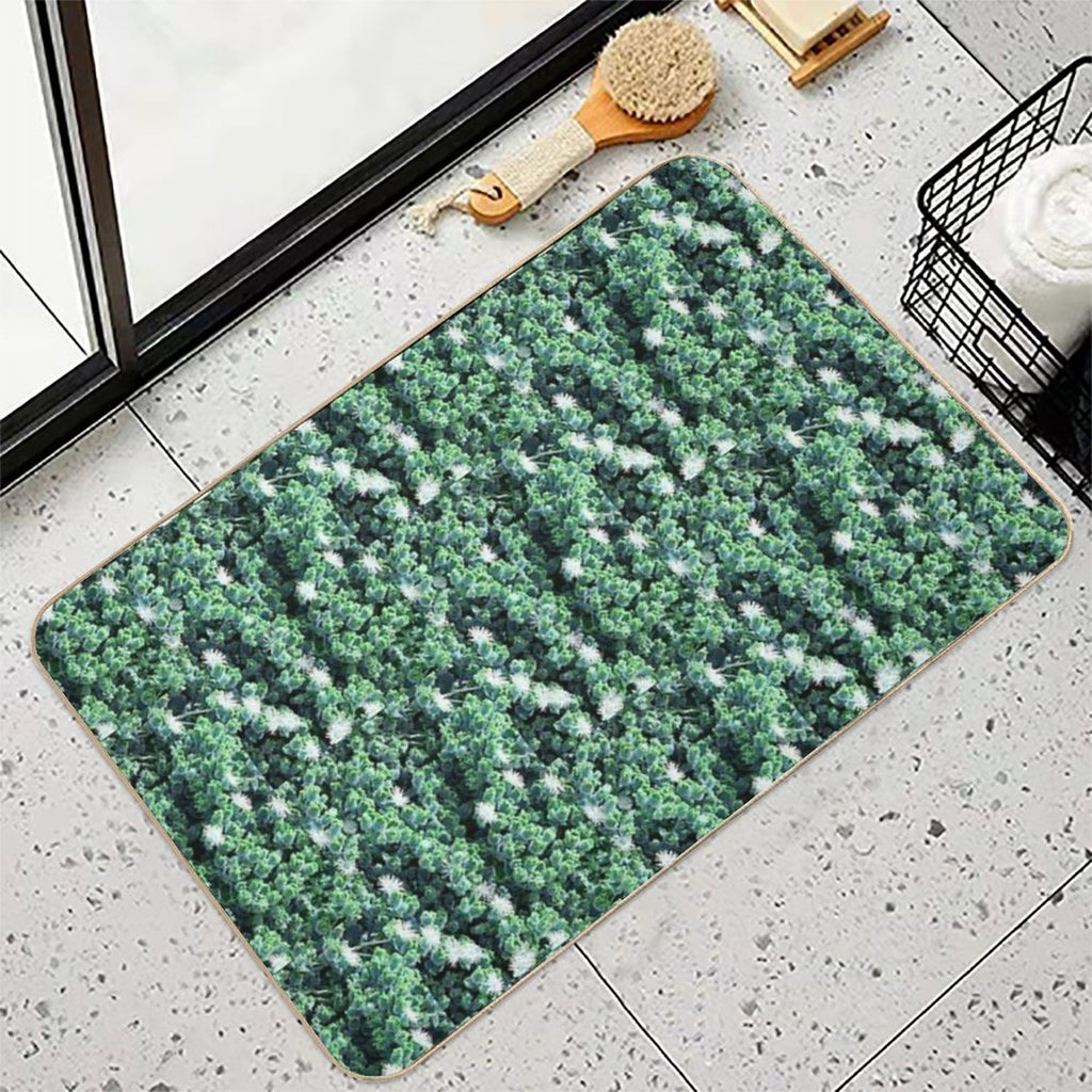 Some Beautiful White Flowers  Non-Slip Bath Mat
