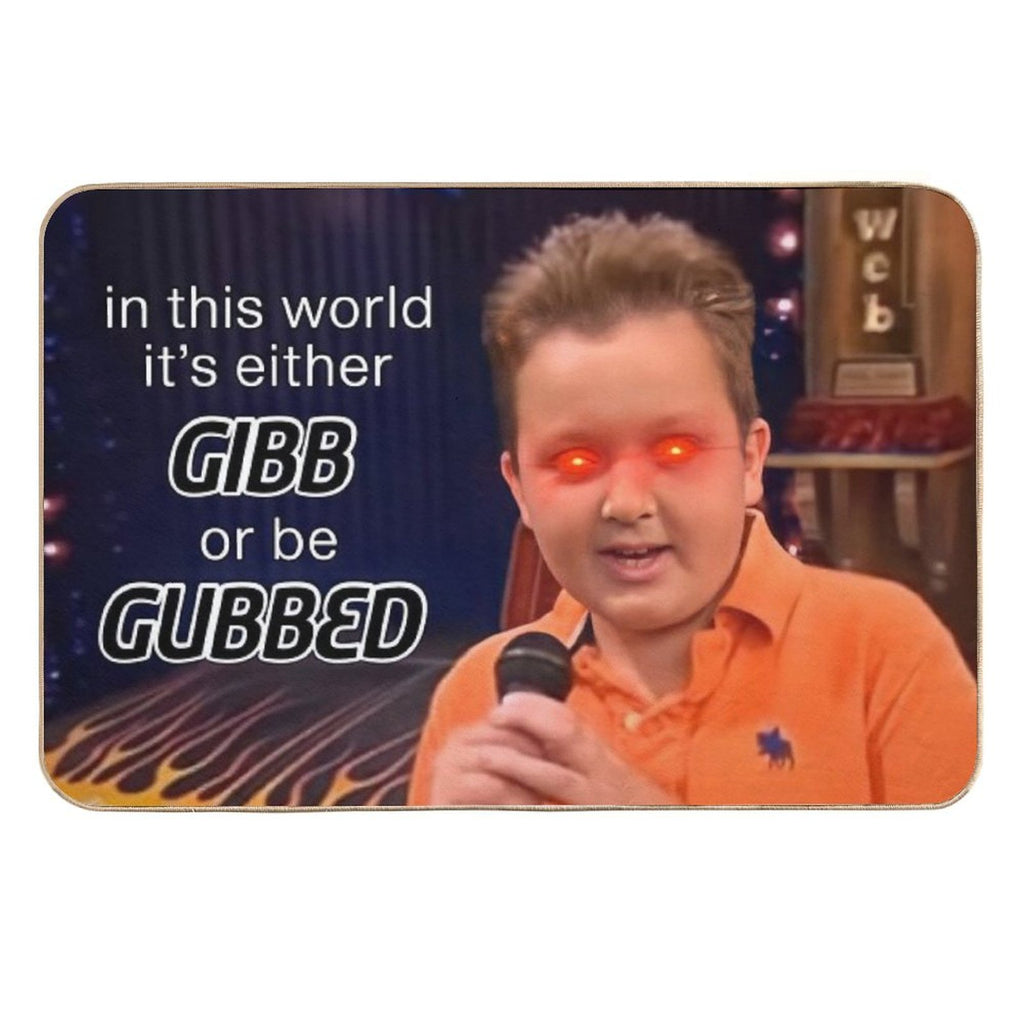 Gibby Rules to Follow  Fade-Resistant Bath Mat