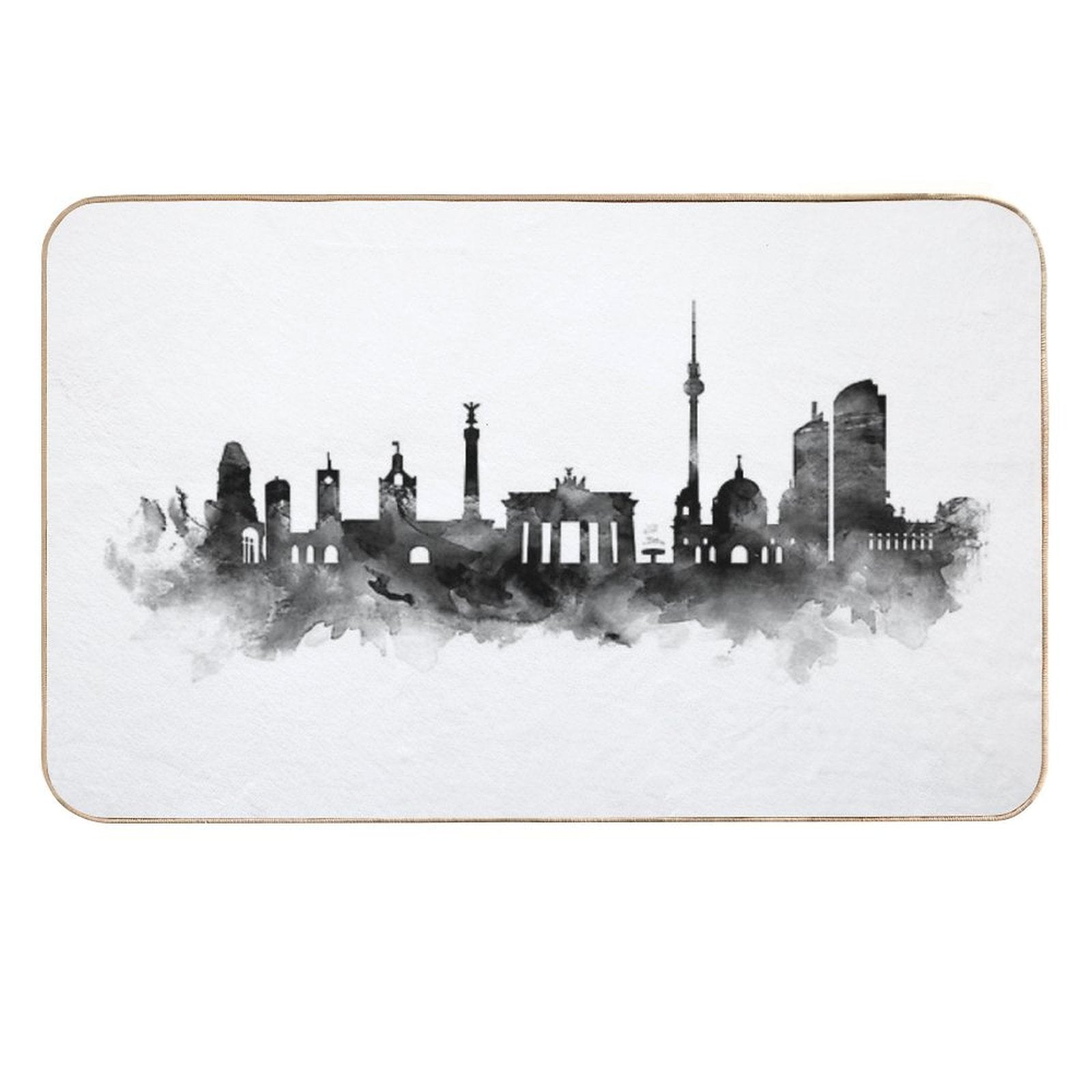 Berlin Skyline  Pet-Safe Bath Mat