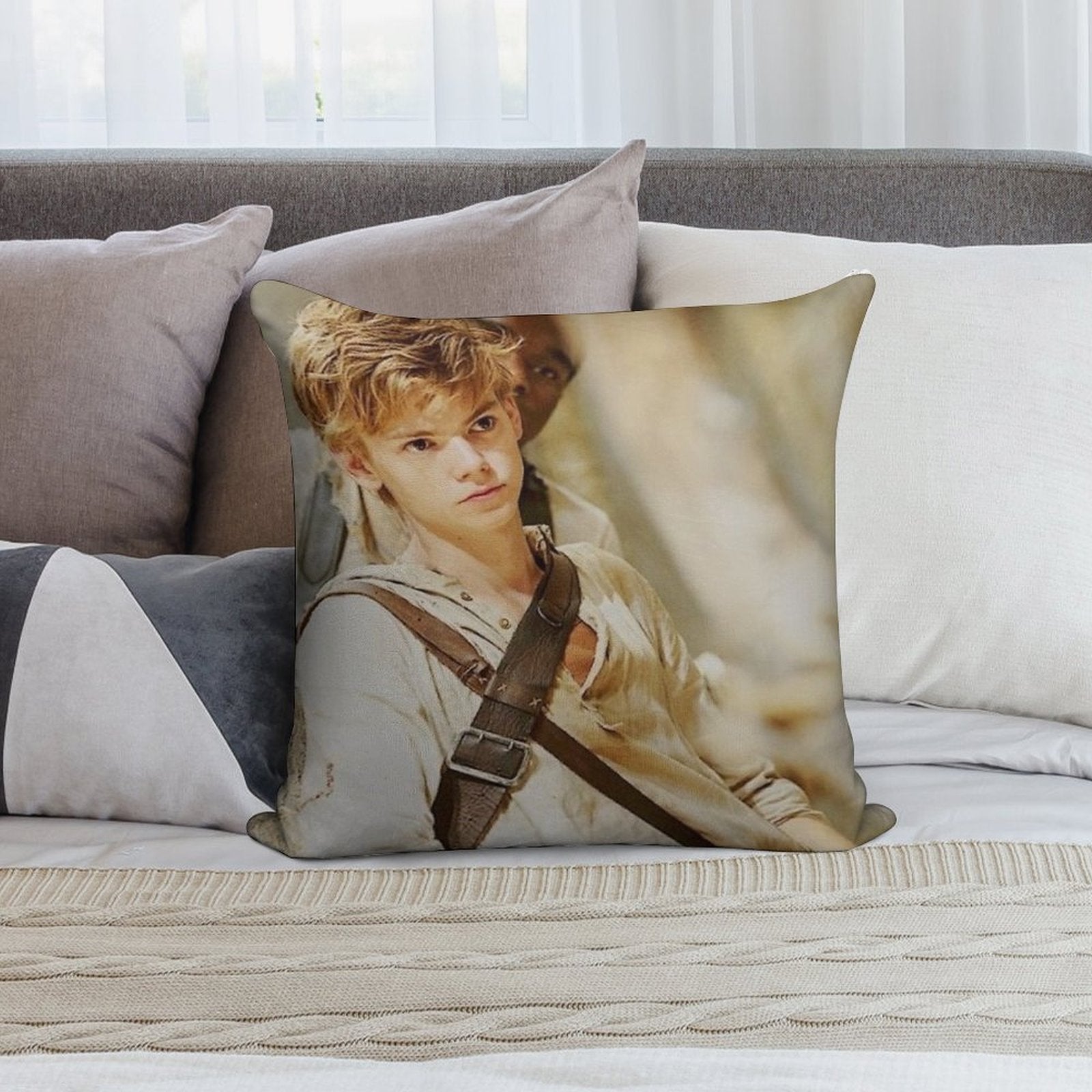 The Maze Runner - Newt 3 Soft Shrink-Resistant Throw Pillow