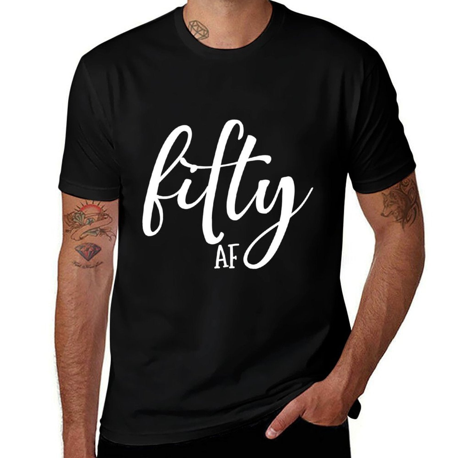 50th Birthday Fifty AF  Breathable T-Shirt