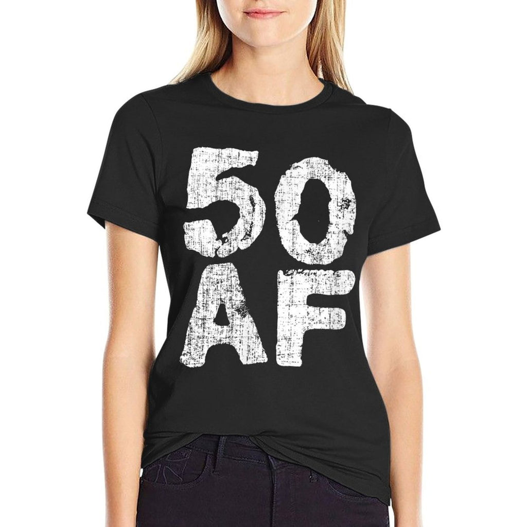 Vintage 50 AF Funny Born in 1969 50th Birthday  Durable T-Shirt