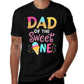 Dad of Sweet One Birthday Matching Family Ice Cream  Odor-resistant T-Shirt