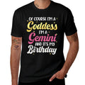 I'm A Gemini Women Goddess Queen Its My Birthday Season Pink  Slim-fit Cut T-Shirt
