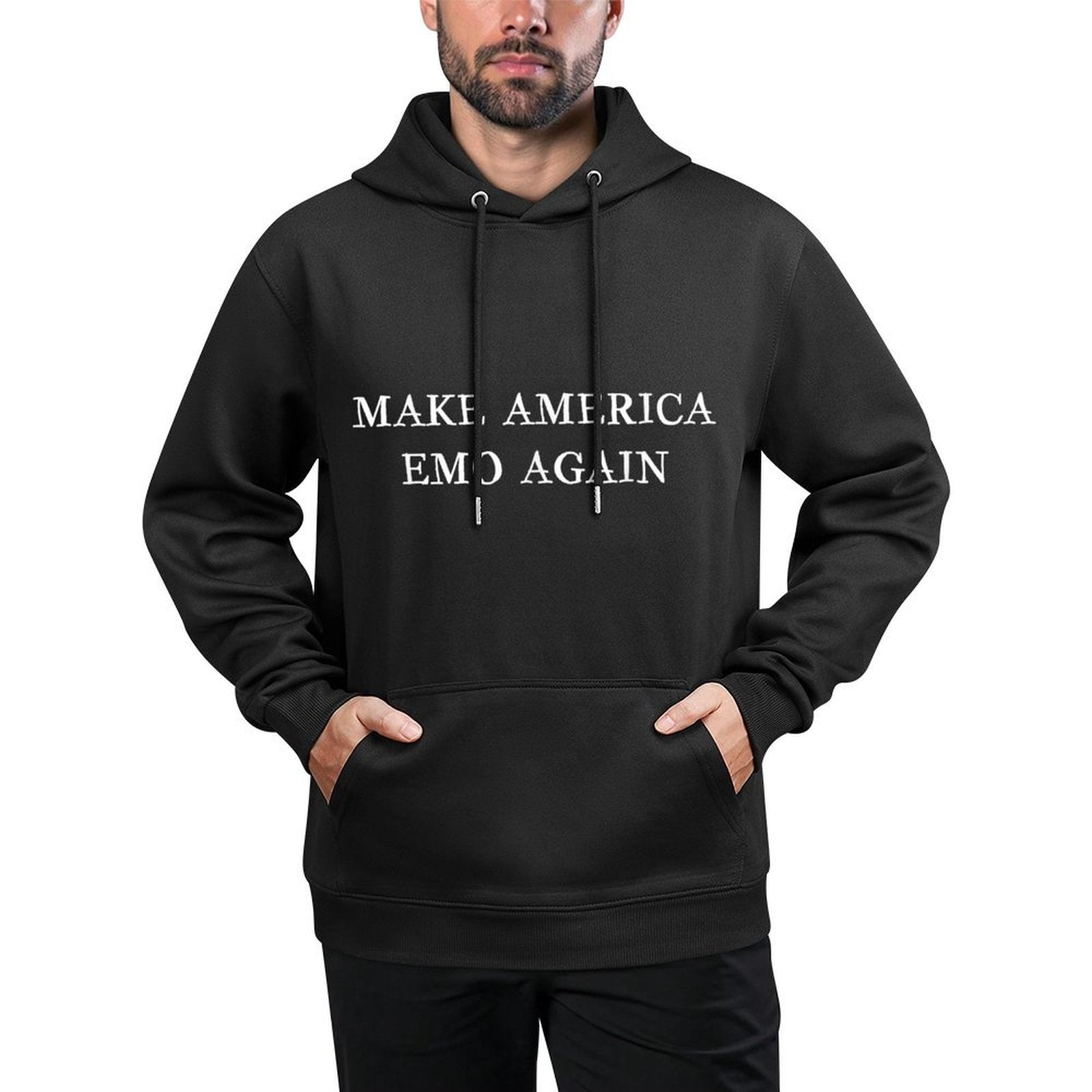 Make America Emo Again Goth Durable Construction Hoodie