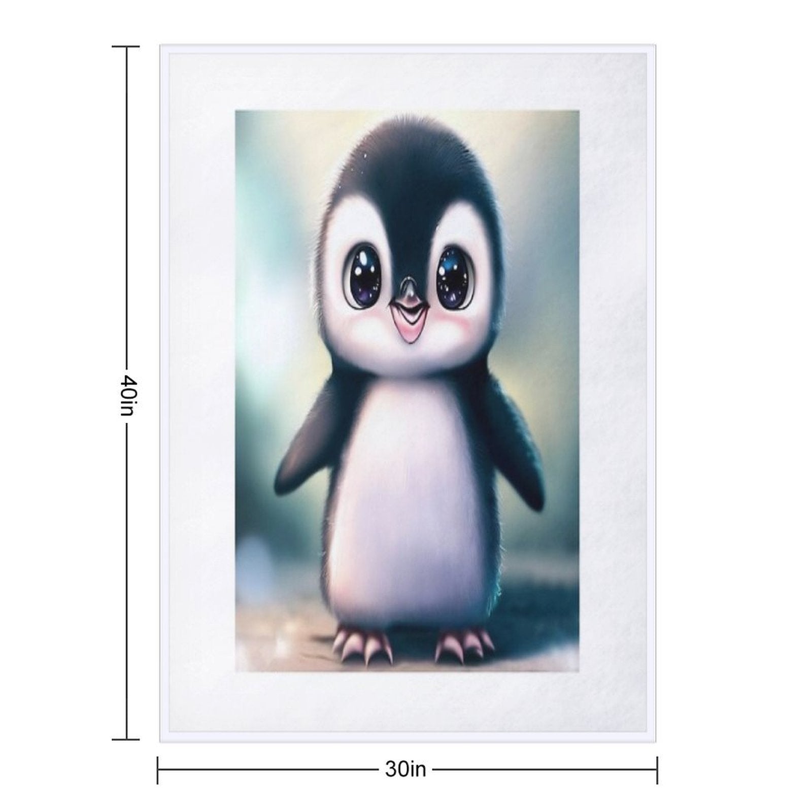Cute Penguin - Cute Baby Animals Wrinkle-free Throw Blanket