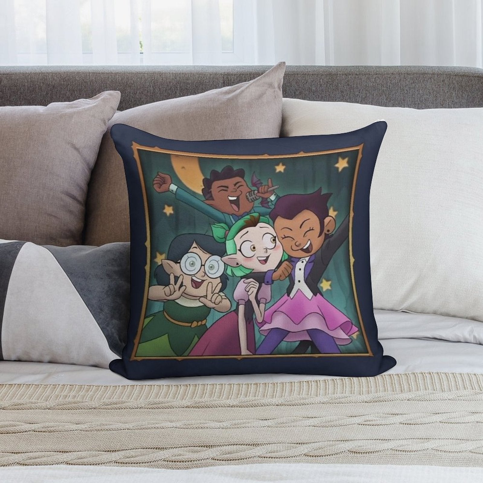 The Owl House Soft Home Decor Throw Pillow