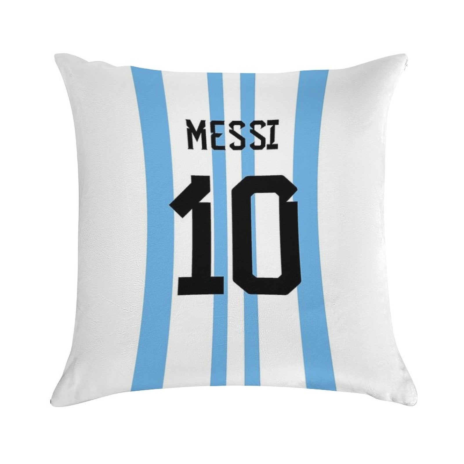Messi 10 Soft Shrink-Resistant Throw Pillow
