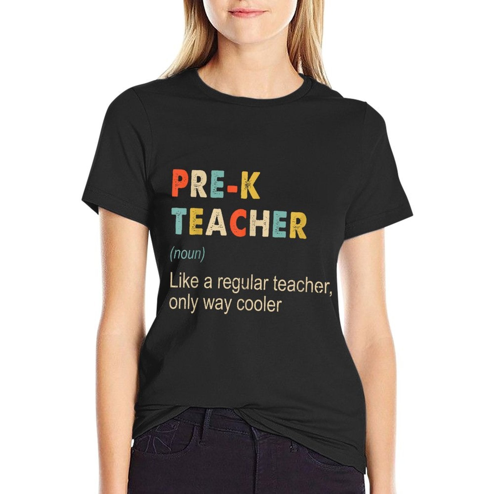PreK Teacher Definition Funny Teaching School Teacher Gift  Quick-drying T-Shirt