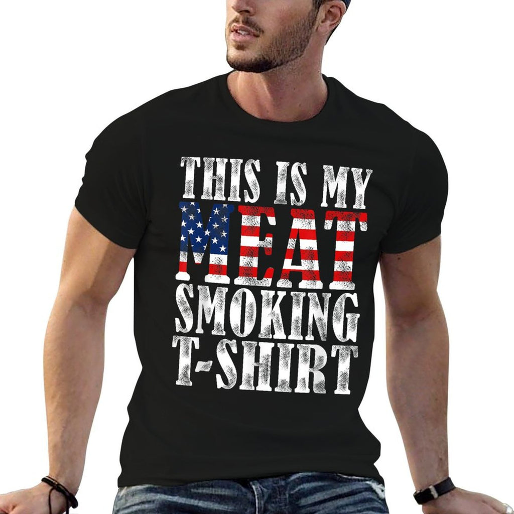 Retro BBQ Smoker Vintage US This Is My Meat Smoking  Affordable Price T-Shirt