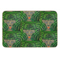 Cheetah On Green Leaves  Pet-Safe Bath Mat