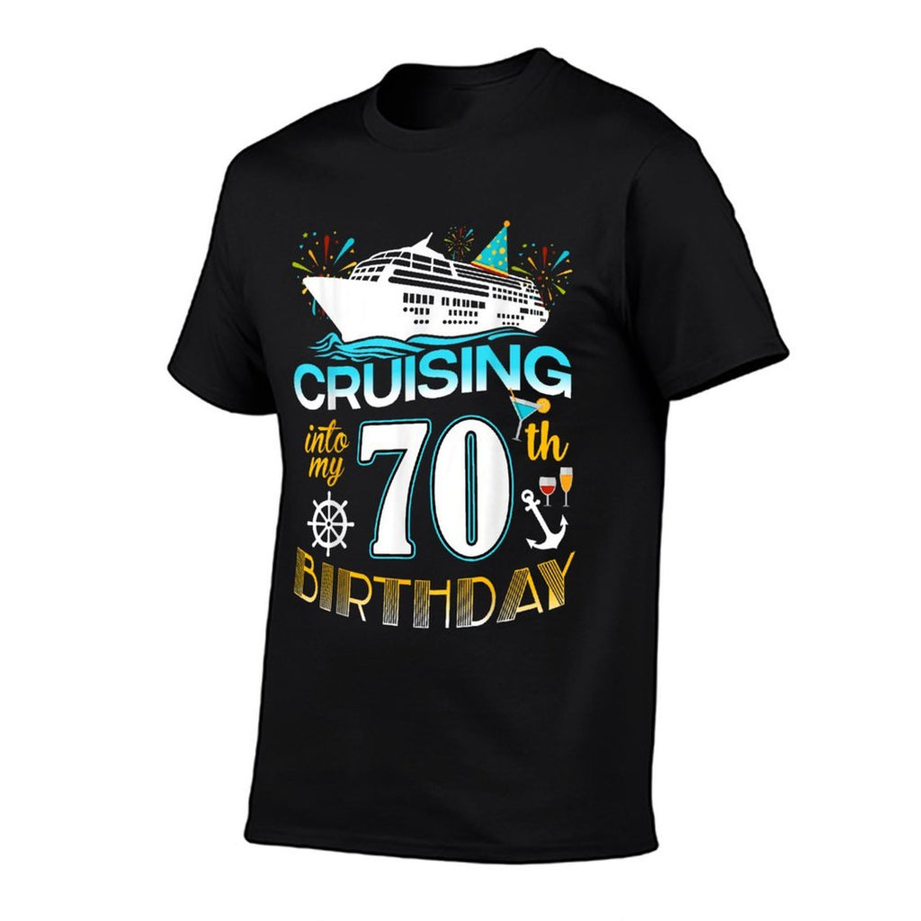Cruising Into My 70 Year Old Birthday Crew 70th Cruise Bday  Soft T-Shirt