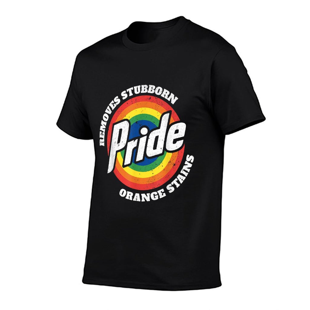 Pride Removes Stubborn Orange Stains Pride Month LGBTQ Gifts  Summer-ready Fabric T-Shirt