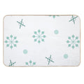 Atomic Age Sputnik Starbursts Winter Green  Easy To Clean Bath Mat
