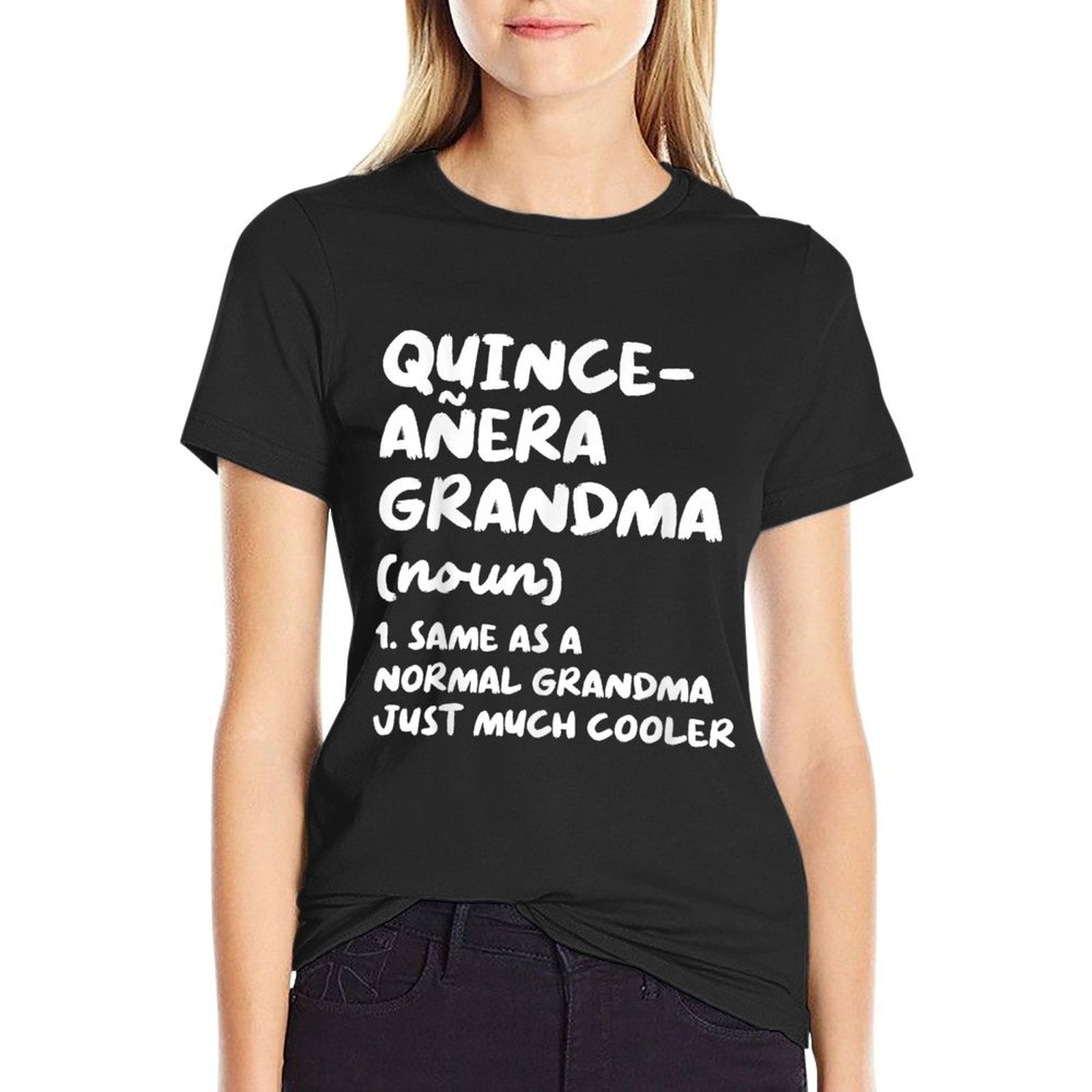 Quinceanera Grandma Definition Funny 15th Birthday  Soft T-Shirt